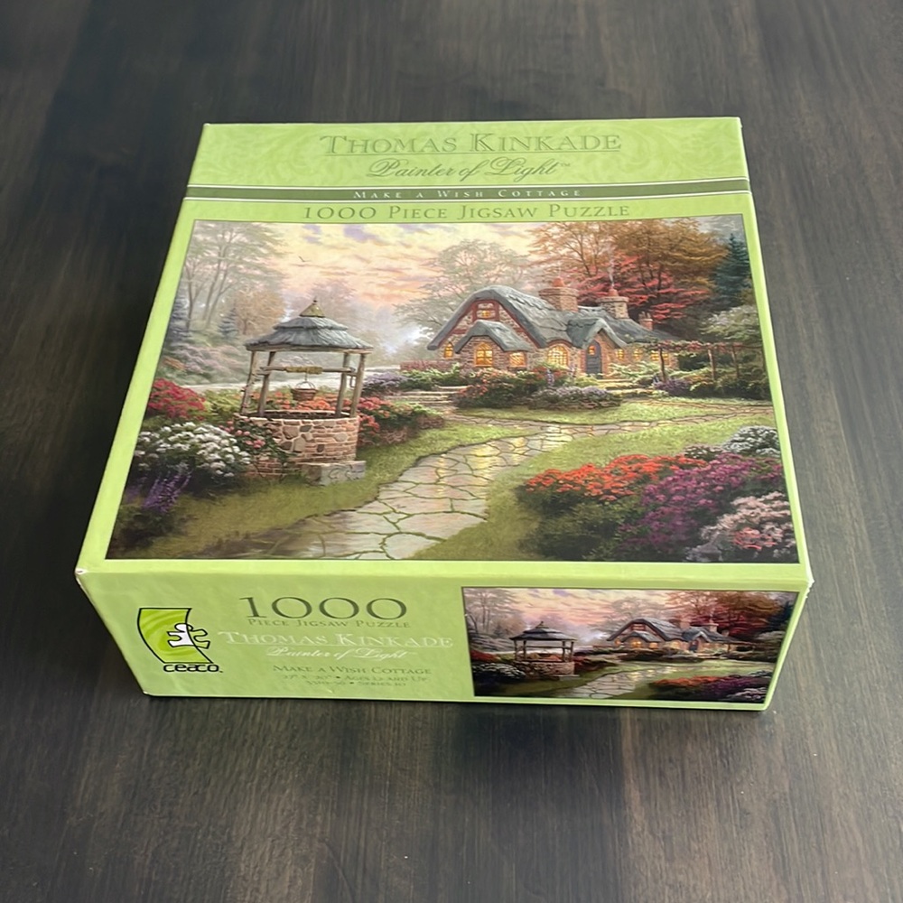 Ceaco Thomas Kinkade Make A Wish Cottage 1000 Piece Jigsaw Puzzle Brand New - Picture 4 of 13